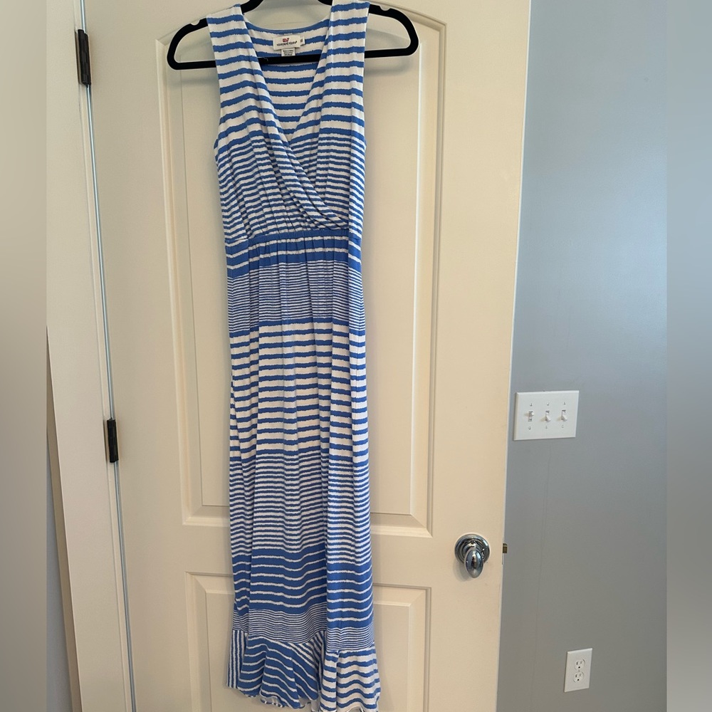 Vineyard Vines striped maxi dress XXS